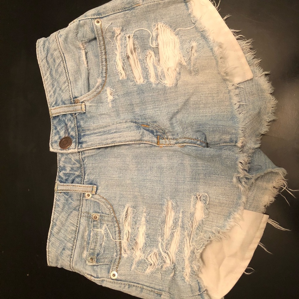 AE distressed shorts